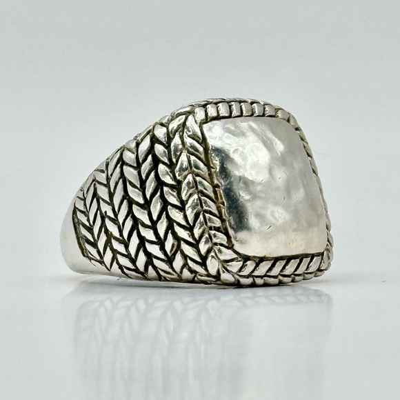 Silpada Retired Vintage R1646 Sterling Silver Hammered Ring Size 6.5 - Picture 3 of 10